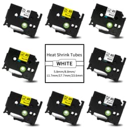 Compatible Brother Heat Shrink Tube Tape HSe-231 HSe-211 HSe-221 HSe-631 for P-touch PT-E550W E300 E500 P750WVP P900 P950W 7600