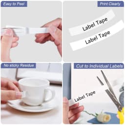 NineLeaf 6/9/12/18/24mm 231 Label Tape Compatible for Brother P-Touch Label Printer for TZ 131 231 431 531 631 731 Ribbons