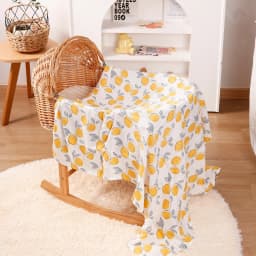 Elinfant Popular Digital Print Bamboo Cotton Muslin Swaddle Blankets High Quality 120*110cm Newborn Baby Bath Towel Wrap