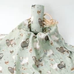 Elinfant Popular Digital Print Bamboo Cotton Muslin Swaddle Blankets High Quality 120*110cm Newborn Baby Bath Towel Wrap