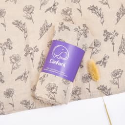 Elinfant Popular Digital Print Bamboo Cotton Muslin Swaddle Blankets High Quality 120*110cm Newborn Baby Bath Towel Wrap