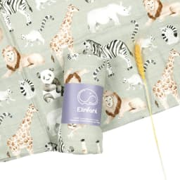 Elinfant Popular Digital Print Bamboo Cotton Muslin Swaddle Blankets High Quality 120*110cm Newborn Baby Bath Towel Wrap