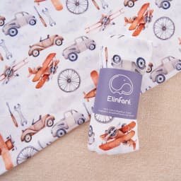 Elinfant Popular Digital Print Bamboo Cotton Muslin Swaddle Blankets High Quality 120*110cm Newborn Baby Bath Towel Wrap