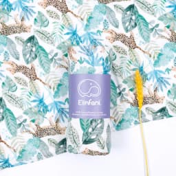 Elinfant Popular Digital Print Bamboo Cotton Muslin Swaddle Blankets High Quality 120*110cm Newborn Baby Bath Towel Wrap