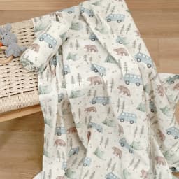 Elinfant Popular Digital Print Bamboo Cotton Muslin Swaddle Blankets High Quality 120*110cm Newborn Baby Bath Towel Wrap