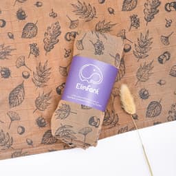 Elinfant Popular Digital Print Bamboo Cotton Muslin Swaddle Blankets High Quality 120*110cm Newborn Baby Bath Towel Wrap