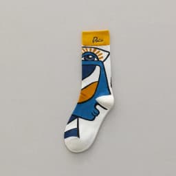 Personality tide socks fashion ins trend graffiti sports couple socks in the tube letter embroidery cotton socks