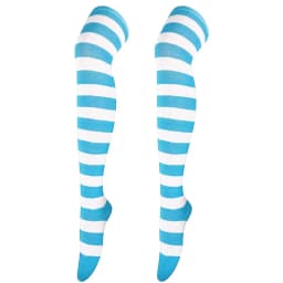 Color Striped Stockings Japanese Over Knee Socks Fashion Women Keep Warm Soks Sexy Slim Long Soks Black White Striped Hosiery