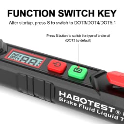 Brake Fluid Tester Auto Car Brake Liquid Digital Tester for DOT3/DOT4/DOT5.1 Accurate Oil Quality Check Pen Sound Light Alarm