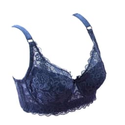 3/4 Cup Women Ladies Sexy Underwear Padded Lace Sheer Bra Large Cup B C D Underwear Women's Bra Sexy lingerie Big Size