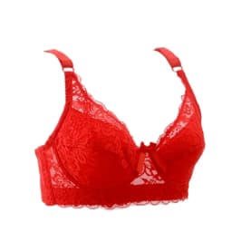 3/4 Cup Women Ladies Sexy Underwear Padded Lace Sheer Bra Large Cup B C D Underwear Women's Bra Sexy lingerie Big Size