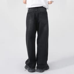 IEFB Men's Jeans New Korean Personality Straight Wide Leg Pants 2023 Fashion Autumn Winter Vintage Male Trousers 9A5577