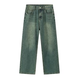 IEFB Men's Jeans New Korean Personality Straight Wide Leg Pants 2023 Fashion Autumn Winter Vintage Male Trousers 9A5577