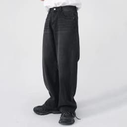 IEFB Men's Jeans New Korean Personality Straight Wide Leg Pants 2023 Fashion Autumn Winter Vintage Male Trousers 9A5577