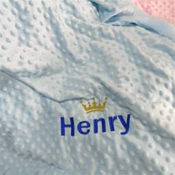 Personalized Bubble Minky Fleece Baby Blanket with Name DIY Custom Toddler Crib Stroller Blanket For Newborn Baby Birthday Gift
