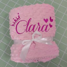 Personalized Bubble Minky Fleece Baby Blanket with Name DIY Custom Toddler Crib Stroller Blanket For Newborn Baby Birthday Gift