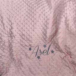 Personalized Bubble Minky Fleece Baby Blanket with Name DIY Custom Toddler Crib Stroller Blanket For Newborn Baby Birthday Gift