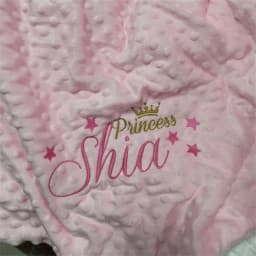 Personalized Bubble Minky Fleece Baby Blanket with Name DIY Custom Toddler Crib Stroller Blanket For Newborn Baby Birthday Gift