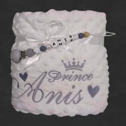 Personalized Bubble Minky Fleece Baby Blanket with Name DIY Custom Toddler Crib Stroller Blanket For Newborn Baby Birthday Gift