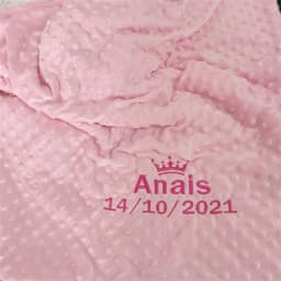 Personalized Bubble Minky Fleece Baby Blanket with Name DIY Custom Toddler Crib Stroller Blanket For Newborn Baby Birthday Gift