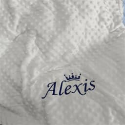 Personalized Bubble Minky Fleece Baby Blanket with Name DIY Custom Toddler Crib Stroller Blanket For Newborn Baby Birthday Gift