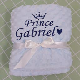 Personalized Bubble Minky Fleece Baby Blanket with Name DIY Custom Toddler Crib Stroller Blanket For Newborn Baby Birthday Gift