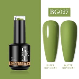 BORN PRETTY Milky Pink Rubber Base Gel Nail Polish Glitter 15ml Semi-Permanent Varnish Soak Off Self Leveling UV LED Gel