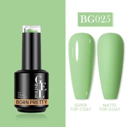 BORN PRETTY Milky Pink Rubber Base Gel Nail Polish Glitter 15ml Semi-Permanent Varnish Soak Off Self Leveling UV LED Gel