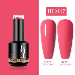 BORN PRETTY Milky Pink Rubber Base Gel Nail Polish Glitter 15ml Semi-Permanent Varnish Soak Off Self Leveling UV LED Gel