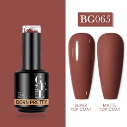 BORN PRETTY Milky Pink Rubber Base Gel Nail Polish Glitter 15ml Semi-Permanent Varnish Soak Off Self Leveling UV LED Gel