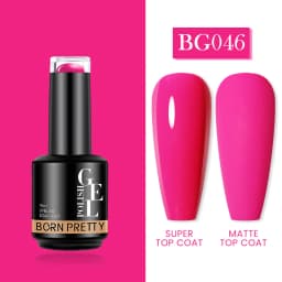 BORN PRETTY Milky Pink Rubber Base Gel Nail Polish Glitter 15ml Semi-Permanent Varnish Soak Off Self Leveling UV LED Gel