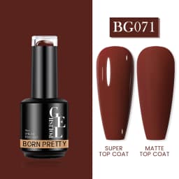 BORN PRETTY Milky Pink Rubber Base Gel Nail Polish Glitter 15ml Semi-Permanent Varnish Soak Off Self Leveling UV LED Gel