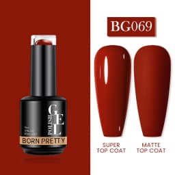 BORN PRETTY Milky Pink Rubber Base Gel Nail Polish Glitter 15ml Semi-Permanent Varnish Soak Off Self Leveling UV LED Gel
