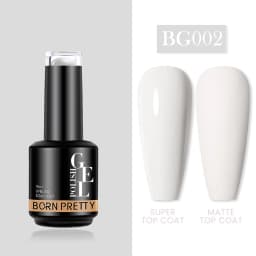 BORN PRETTY Milky Pink Rubber Base Gel Nail Polish Glitter 15ml Semi-Permanent Varnish Soak Off Self Leveling UV LED Gel