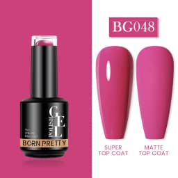 BORN PRETTY Milky Pink Rubber Base Gel Nail Polish Glitter 15ml Semi-Permanent Varnish Soak Off Self Leveling UV LED Gel