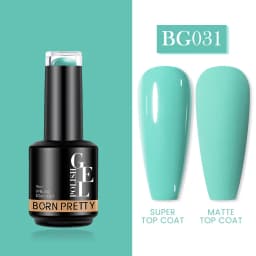 BORN PRETTY Milky Pink Rubber Base Gel Nail Polish Glitter 15ml Semi-Permanent Varnish Soak Off Self Leveling UV LED Gel