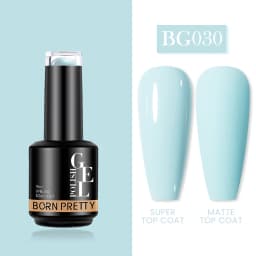 BORN PRETTY Milky Pink Rubber Base Gel Nail Polish Glitter 15ml Semi-Permanent Varnish Soak Off Self Leveling UV LED Gel