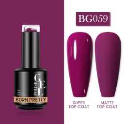 BORN PRETTY Milky Pink Rubber Base Gel Nail Polish Glitter 15ml Semi-Permanent Varnish Soak Off Self Leveling UV LED Gel