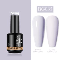 BORN PRETTY Milky Pink Rubber Base Gel Nail Polish Glitter 15ml Semi-Permanent Varnish Soak Off Self Leveling UV LED Gel