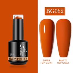 BORN PRETTY Milky Pink Rubber Base Gel Nail Polish Glitter 15ml Semi-Permanent Varnish Soak Off Self Leveling UV LED Gel