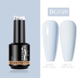 BORN PRETTY Milky Pink Rubber Base Gel Nail Polish Glitter 15ml Semi-Permanent Varnish Soak Off Self Leveling UV LED Gel