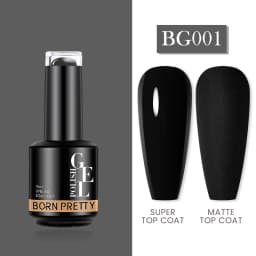 BORN PRETTY Milky Pink Rubber Base Gel Nail Polish Glitter 15ml Semi-Permanent Varnish Soak Off Self Leveling UV LED Gel