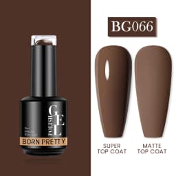 BORN PRETTY Milky Pink Rubber Base Gel Nail Polish Glitter 15ml Semi-Permanent Varnish Soak Off Self Leveling UV LED Gel