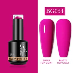 BORN PRETTY Milky Pink Rubber Base Gel Nail Polish Glitter 15ml Semi-Permanent Varnish Soak Off Self Leveling UV LED Gel