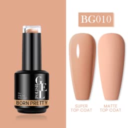 BORN PRETTY Milky Pink Rubber Base Gel Nail Polish Glitter 15ml Semi-Permanent Varnish Soak Off Self Leveling UV LED Gel