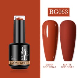 BORN PRETTY Milky Pink Rubber Base Gel Nail Polish Glitter 15ml Semi-Permanent Varnish Soak Off Self Leveling UV LED Gel