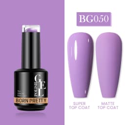 BORN PRETTY Milky Pink Rubber Base Gel Nail Polish Glitter 15ml Semi-Permanent Varnish Soak Off Self Leveling UV LED Gel