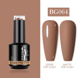 BORN PRETTY Milky Pink Rubber Base Gel Nail Polish Glitter 15ml Semi-Permanent Varnish Soak Off Self Leveling UV LED Gel