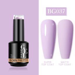 BORN PRETTY Milky Pink Rubber Base Gel Nail Polish Glitter 15ml Semi-Permanent Varnish Soak Off Self Leveling UV LED Gel