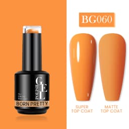 BORN PRETTY Milky Pink Rubber Base Gel Nail Polish Glitter 15ml Semi-Permanent Varnish Soak Off Self Leveling UV LED Gel